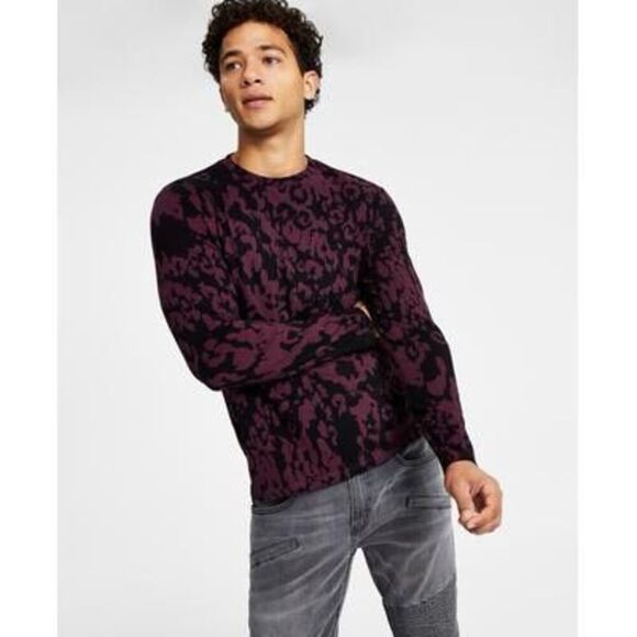 INC Men's Mason Classic-Fit Abstract-Print Long-Sleeve T-Shirt, Created for Macy - Picture 1 of 4